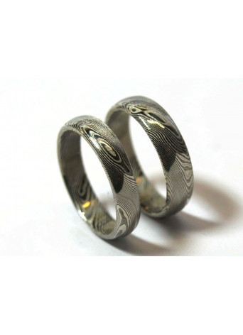 Snubní prsteny damasteel